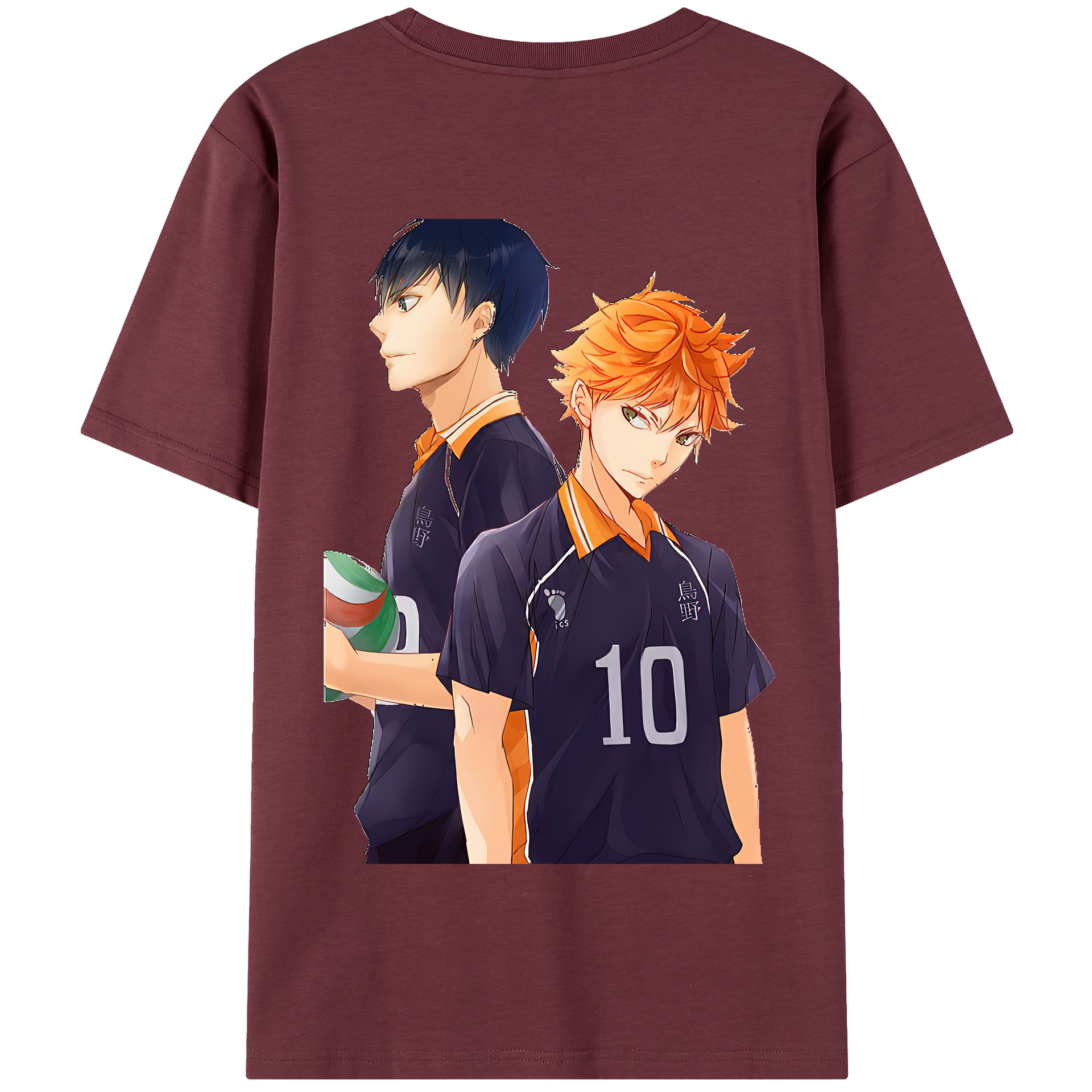 （画像用） ハイキュー!! Haikyu!! 綿100％半袖Tシャツ（背面プリント）